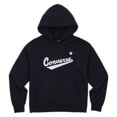 Converse Mikina černá 163 - 167 cm/S Scripted Logo Fleece Hoodie