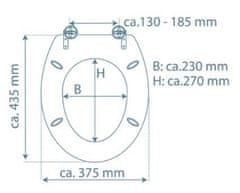 Eisl WC sedátko so spomaľovacím mechanizmom SOFT-CLOSE MARMOR STONE MDF 