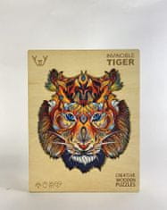 Woodly Dřevěné puzzle – Invicible Tiger - tygr , L