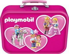 Schmidt Puzzle Playmobil 4v1 v plechovém kufříku (60,60,100,100 dílků)