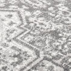 Greatstore Venkovní koberec hladce tkaný 100 x 200 cm světle šedý