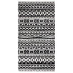 Greatstore Venkovní koberec hladce tkaný 80 x 150 cm tmavě šedý