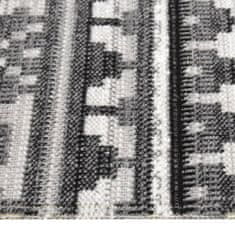 Greatstore Venkovní koberec hladce tkaný 115 x 170 cm tmavě šedý