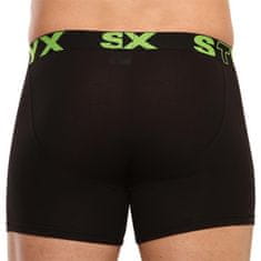 Styx 3PACK pánské boxerky long sportovní guma černé (U9606162) - velikost L
