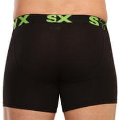 Styx 3PACK pánské boxerky long sportovní guma černé (U9606162) - velikost XL