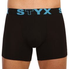 Styx 3PACK pánské boxerky long sportovní guma černé (U9606162) - velikost L