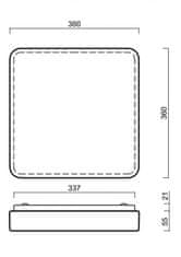 OSMONT OSMONT 67762 TILIA 2A stropní/nástěnné plastové svítidlo IP54 4000 K 17W LED DALI