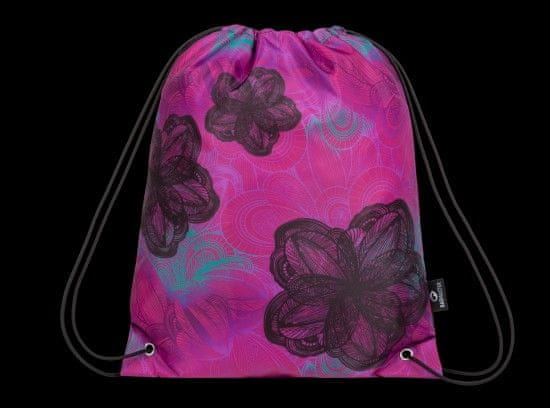 Bagmaster Bagmaster sáček na přezůvky mark 20 a pink/black/turquoise