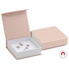 Jan KOS Pudrově růžová dárková krabička na soupravu šperků VG-5/A5/A1