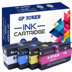 GP TONER 4x Kompatiblní inkoust pro HP 951XL Officejet Pro 8100 ePrinter 8610 8620 251dw 276dw sada