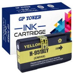 GP TONER Kompatiblní inkoust pro HP 951XL Officejet Pro 8100 ePrinter 8610 8620 251dw 276dw žlutá