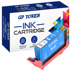 GP TONER Kompatiblní inkoust pro HP 912XL Officejet Pro 8012 8013 8014 8015 8017 8022 8024 8025 azurová
