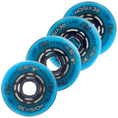 Revision Kolečka Flex Soft Indoor Blue/Black (1ks) (Tvrdost: 76A, Velikost koleček: 76mm)