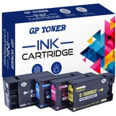 GP TONER 4x Kompatiblní inkoust pro Canon PGI-1500XL Maxify MB 2050 2150 2155 2350 2750 2755 sada (CMYK)