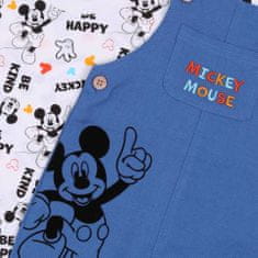 Disney Modré dětské dupačky + tričko Mickey Mouse DISNEY, 98