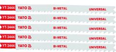 YATO List pilový do přímočaré pily univerzální typ U 10-5TPI sada 5 ks