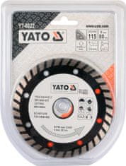 YATO Kotouč řezný diamantový 115 x 22,2 x 2,4 mm turbo