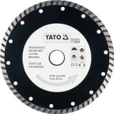 YATO Kotouč řezný diamantový 180 x 22,2 x 2,8 mm turbo