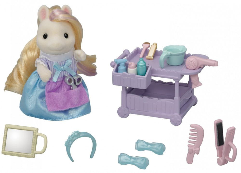 Sylvanian Families Poník s vlasy v kadeřnictví