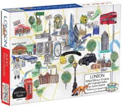 Galison Puzzle Mapa Londýna 1000 dílků