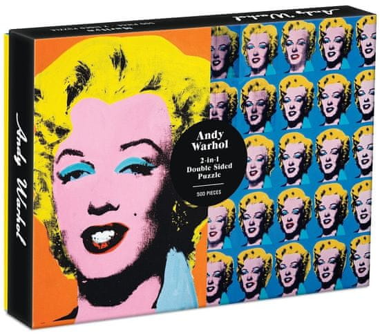 Galison Oboustranné puzzle Andy Warhol Marilyn 500 dílků