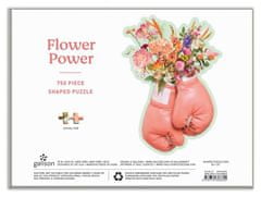 Galison Tvarové puzzle Síla květin 750 dílků