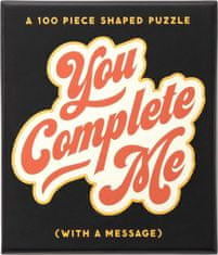 Galison Tvarové puzzle You Complete Me 100 dílků