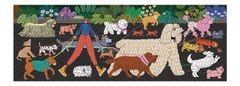 Galison Panoramatické puzzle Venčení psů 1000 dílků