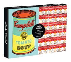 Galison Oboustranné puzzle Andy Warhol Campbell's Soup Cans 500 dílků