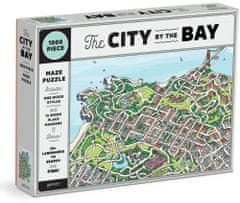 Galison Puzzle Město v zálivu San Francisco 2v1, 1000 dílků