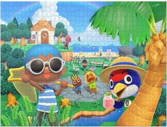 Winning Moves Puzzle Zábava v Animal Crossing 500 dílků