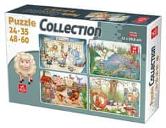 Puzzle Zvířecí přátelé 4v1 (24,35,48,60 dílků)