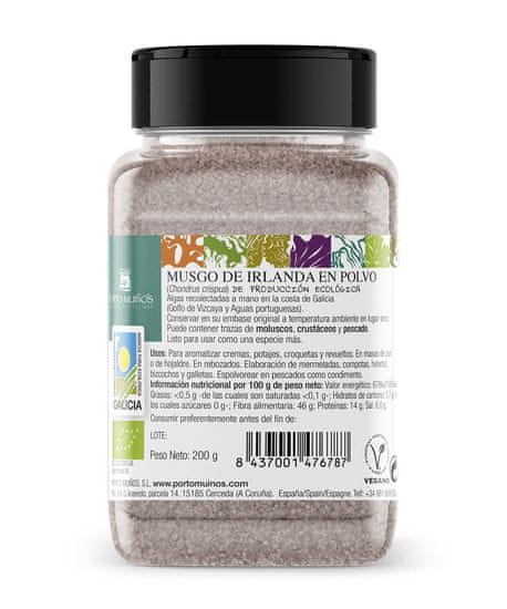 Porto-Muiños Mořské řasy Sea Moss/Mořský mech BIO prášek 200 g