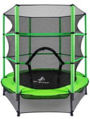 Aga Dětská trampolína 140 cm Light Green + ochranná síť