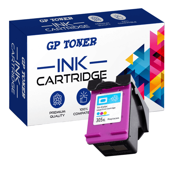 GP TONER Kompatiblní inkoust pro HP 305XL DeskJet 2320 2720 2724 Envy 6010 6020 6030 6055 barevná