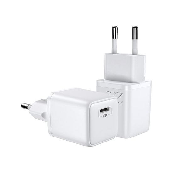 Joyroom Mini Fast Charger síťová nabíječka USB-C 25W 3A, bíla