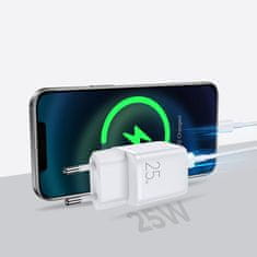 Joyroom Mini Fast Charger síťová nabíječka USB-C 25W 3A, bíla