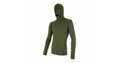 Sensor MERINO DF pánské triko dl.rukáv s kapucí safari green XL