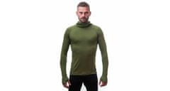 Sensor MERINO DF pánské triko dl.rukáv s kapucí safari green XL