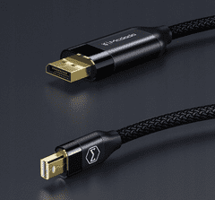 Mcdodo KABEL MCDODO MINI DP TO DP 4K HDR ČERNÝ 2M CA-8150