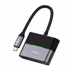 Mcdodo ADAPTÉR MCDODO ŘADY ROCKY USB-C NA 2X HDMI 4K 60 HZ HU-7390