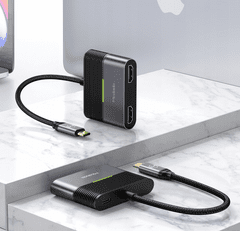 Mcdodo ADAPTÉR MCDODO ŘADY ROCKY USB-C NA 2X HDMI 4K 60 HZ HU-7390