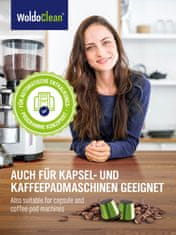 WoldoClean® Odvápňovací tablety pro kávovary 20 Tablet kompatibilní s Jura Bosch Tassimo Delonghi Saeco Nespresso a mnoho dalších. WoldoClean