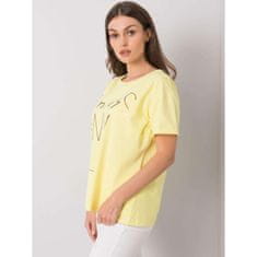 FANCY Dámské tričko s potiskem AOSTA žluté FA-TS-7121.88P_367046 Univerzální