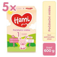 Hami 1 5 x 600 g pčáteční kojenecké mléko