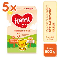 Hami 3 5 x 600 g batolecí mléko