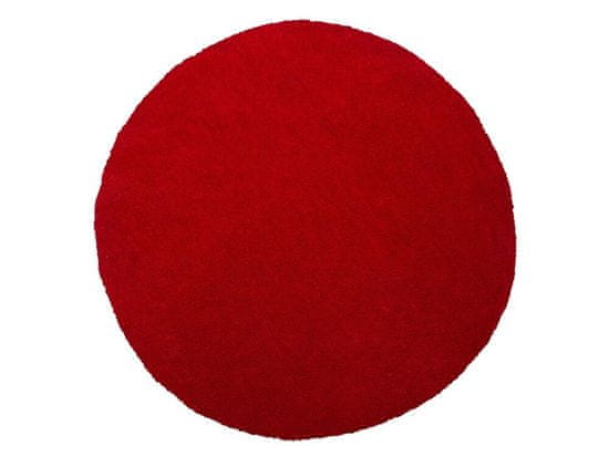 Beliani Koberec červený kruhový 140 cm DEMRE
