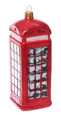 Miloo Home Ručně vyráběný telefonní budka London Booth 14 cm