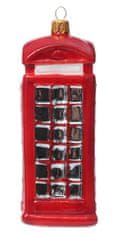 Miloo Home Ručně vyráběný telefonní budka London Booth 14 cm