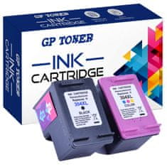 GP TONER 2x Kompatiblní inkoust pro HP 304XL Deskjet 2620 2630 3720 3730 3735 3750 3755 3760 černá + barevná